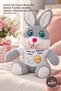 1 Piece Plush Rabbit Toy – Cute Gift with the Text "My Dear, My Honey" Printed on It, Plush Bunny Soft Toy