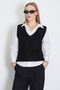 V-neck knit sweater - 4