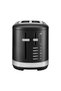 Toaster 2 slots 980 W, Matte Black - - 2