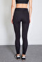 Diver Fabric High Waist Leggings with Side Draping - 7