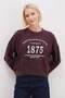 3 Threaded Unprinted 1875 Printed Oversize Sweatshirt