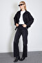 Beli Belted Pleated Polo Collar Short Jacket - 4