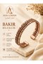 Copper Bracelet Women Men Handmade Open Cuff Bracelet