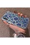 Samsung Galaxy A50S Compatible Silicone Edge Hard Back Case Phone Case with Iznik Porcelain Pattern - 2