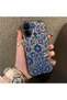 Realme 12 Lite Compatible Silicone Edge Hard Back Case Phone Case with Iznik Tile Pattern - 3