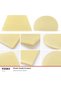 Plastic Dough Scraper Oval - 5 Pieces - 4