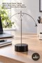 3 Pieces Newton Balance Man – Metal Body with Plastic Base, Barbell Table Decoration Figure, Office Desktop Balance Newton Balance