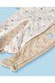 Baby Boys Beige And Ivory Embroidered Sleepsuit Set - 3