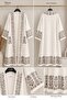 Women's Ethnic Patterned Oversized Long Knitwear Kimono Cardigan - 3