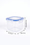 Set of 12 Square Vacuum Storage Containers with Labels, 750 ml Food Container with Lockable Lid - 5
