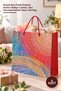 5 Pieces of Cardboard Bags with Drawstrings – Large Size Pastel Patterned Cardboard Gift Bags, Recyclable Paper Gift Bags