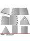 Metal Cake Decorating Comb, Cake Smoothing Comb Rectangular - 3 Pieces