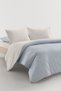 Aysha 100% Cotton Single Duvet Cover Set - Blue - 2