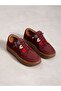 Senna Burgundy Genuine Leather Zippered Women's Shoes - 4