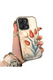 Redmi 12 Compatible Silicone Edge Hard Back Case Tulip Pattern Loving Couple Phone Case