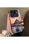 Oppo Find X9 Pro 5g Compatible Silicone Edge Hard Back Case Istanbul Patterned Couple Phone Case - 3