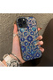 iPhone 11 Pro Max Compatible Silicone Edge Hard Back Case with Iznik Porcelain Pattern Phone Case - 3