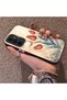 Samsung Galaxy A54 Compatible Silicone Edge Hard Back Case Tulip Patterned Lover Couple Phone Case - 2