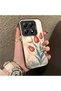 Mi 14t Pro 5g Compatible Silicone Edge Hard Back Case Tulip Pattern Lover Couple Phone Case - 3