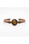 Natural Stone Copper Bracelet 18 cm Adjustable Handmade Handcuff Bracelet - 3