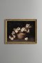 White Flowers in a Clay Vase - Vintage Patterned Painting - Fine Model