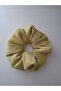 Shiny Textured Medium Size Fabric Hair Scrunchie – Voluminous and Stylish Design - 2