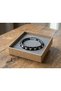 Tharvos Silverpyramid Black Leather Men's Bracelet - Metal Pyramid and Black Bead Detail - 2