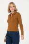 Kadın Siyah Basic Yaka Sweatshirt 1675677