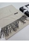 Double-Sided Premium Cashmere Shoulder Shawl & Scarf 70 X 200 cm Double Color Fringed - 5