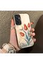 Samsung Galaxy M15 Compatible Silicone Edge Hard Back Case Tulip Patterned Lover Couple Phone Case - 3