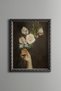 Elegant Rose Bouquet in Hand - Vintage Patterned Painting - Fine Model