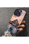 Realme 12 Lite Compatible Silicone Edge Hard Back Case Istanbul Patterned Couple Phone Case - 4
