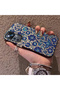 Mi 12t Compatible Silicone Edge Hard Back Case Phone Case with Iznik Porcelain Pattern - 2