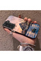 Samsung Galaxy S22 Compatible Silicone Edge Hard Back Case Istanbul Patterned Couple Phone Case - 2