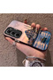 Infinix Hot 60 Pro Compatible Silicone Edge Hard Back Case Istanbul Patterned Lovers Couple Phone Case - 2