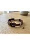 Darmino Sailknot Brown Leather Men's Bracelet - Mustard and Brown Knot Detail - 2