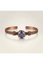 Natural Stone Copper Bracelet 18 cm Adjustable Handmade Handcuff Bracelet - 4