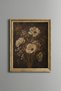 White Poppies and Wildflowers - Vintage Patterned Painting - Fine Model