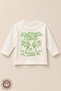 Unisex Printed 100% Cotton Oversize Long Sleeve Tshirt Baby-Child - 3