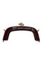 Clip-On Acrylic Bag with Internal Screw (Screws Included) Semi-Transparent 20 cm Burgundy