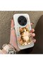 Redmi 14C Compatible Silicone Edge Hard Back Case Cat Pattern Lover Couple Phone Case - 3