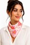 Women's Floral Patterned 2-Piece Scarf and Bandana - 2