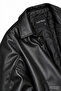Men's Oversize Black Leather Jacket-00225067 - 4