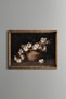 White Flowers in a Clay Vase - Vintage Patterned Painting - Fine Model