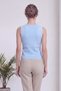 Women's Sleeveless Knitwear Buttoned V-Neck Classic Vest Beige, Plum, Baby Blue, Mink - 7