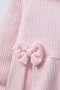 Baby Girl 3-Piece Set Cotton Ruffle Blouse Pants Bodysuit 100% Cotton Bowknot Combination - 4
