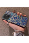 Tecno Spark 40C Compatible Silicone Edge Hard Back Case Phone Case with Porcelain Pattern - 2