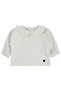 Baby Collared Heart Embroidery 6-18 Months Sweatshirt - Ecru