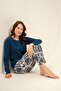 Cotton Modal Soft Textured Long Sleeve Women's Pajama Set