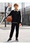 Civil Boys' Pique Active Sweatpants |   Pike |   School Nursery and Daily Use - Black